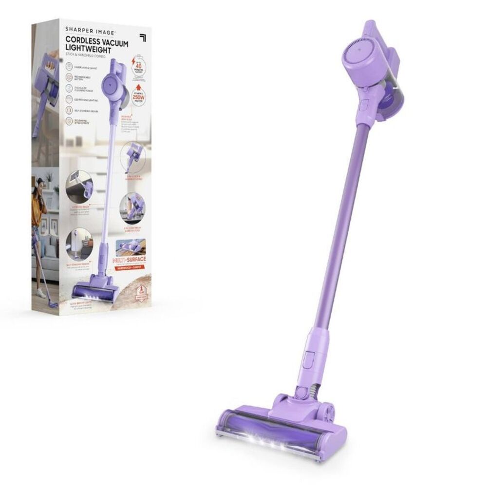 Open Box - Sharper Image -  2-in-1 Brushed Motor Cord Purple